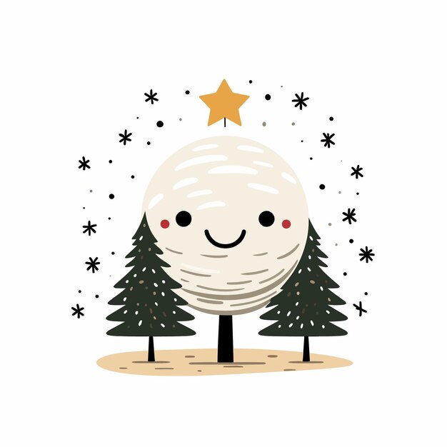 Vector image about Christmas day