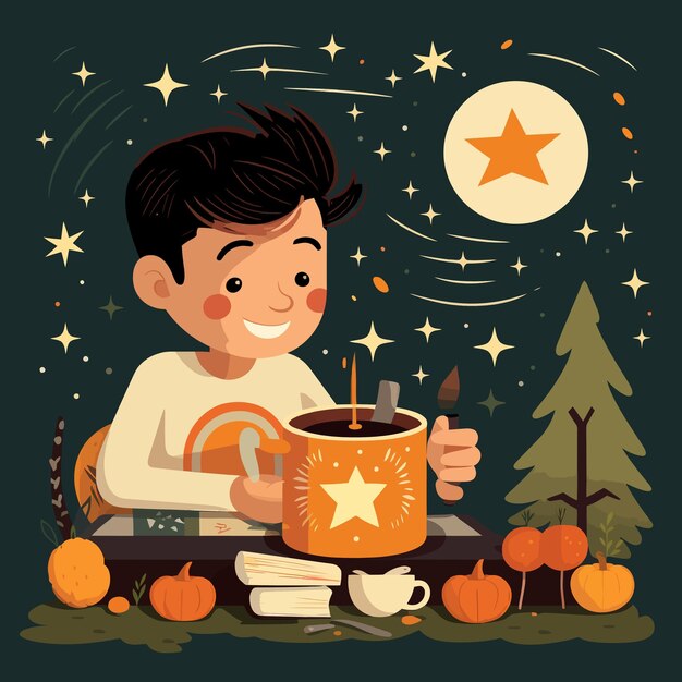 Vector image about Thanksgiving day