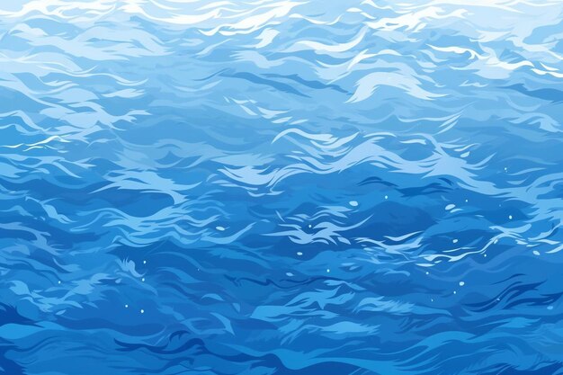 vector image of the blue water ocean texture with the ripple