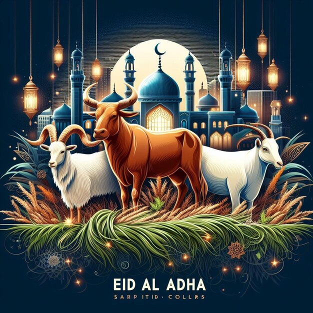 사진 행복한 eid aladha 축하의 터 이미지