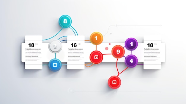 Photo vector infographic label design template with icons and 4 options or steps can be used for process diagram presentations workflow layout banner flow chart info graph