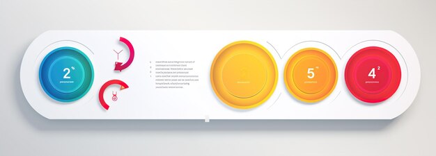 Photo vector infographic label design template with icons and 4 options or steps can be used for process diagram presentations workflow layout banner flow chart info graph