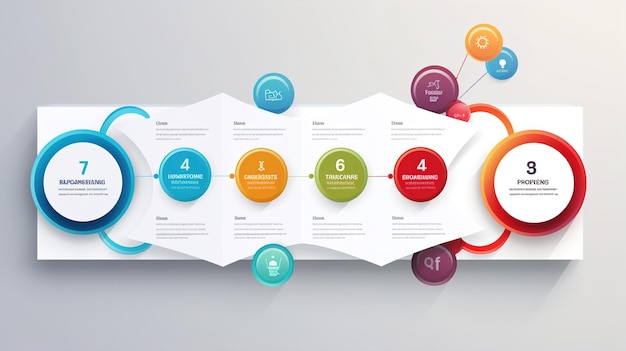 Foto modello di progettazione di etichette infografiche vettoriali con icone e 4 opzioni o passaggi può essere utilizzato per presentazioni di diagrammi di processo, layout di workflow, diagramma di flusso di banner, infografo