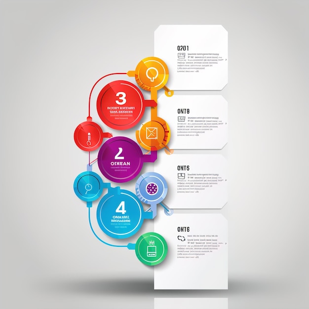 Foto vector infographic label ontwerp sjabloon met pictogrammen en 4 opties of stappen kan worden gebruikt voor proces diagram presentaties workflow lay-out banner flow chart info grafiek