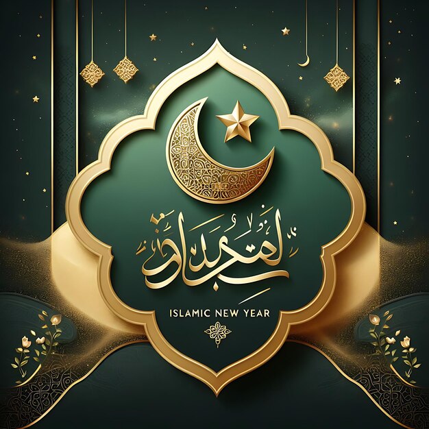 vector islamic new year a poster for the new year of the year