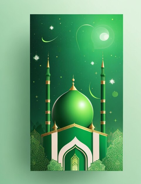 Vector islamic new year and ramadan card