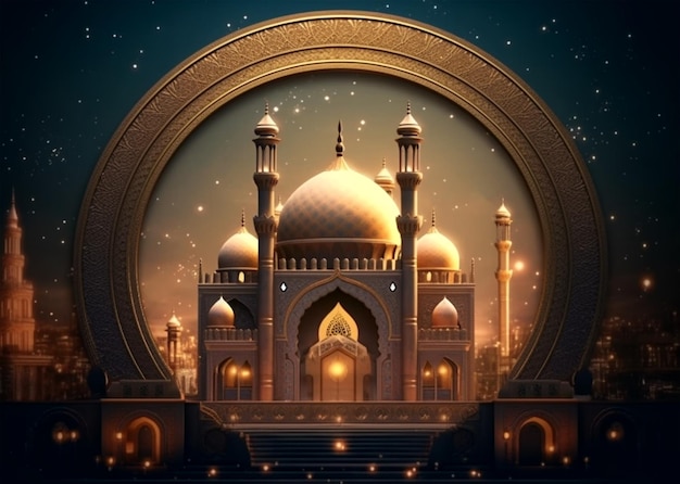 Vector islamitische achtergrond ontwerp illustratie