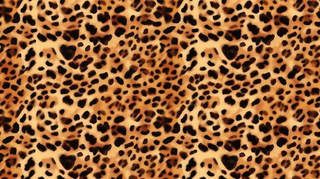 Vector jaguar naadloos patroon of luipaard bont textuurGeneratieve AI