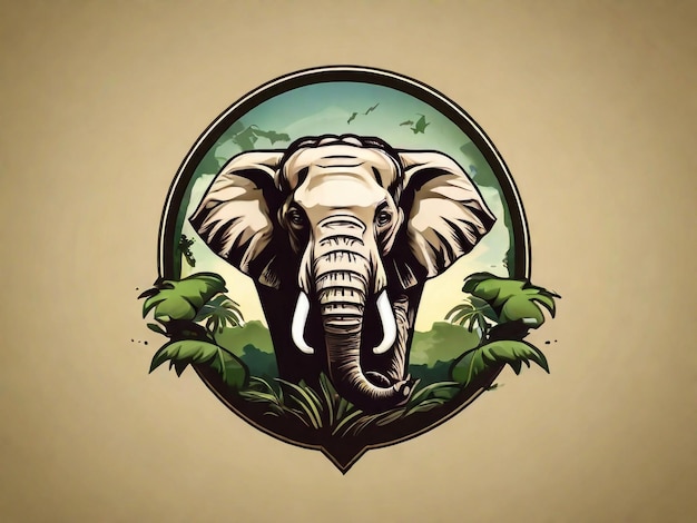 vector kleur illustratie van de Afrikaanse olifant