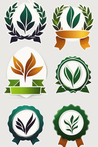 Photo vector leaf banner