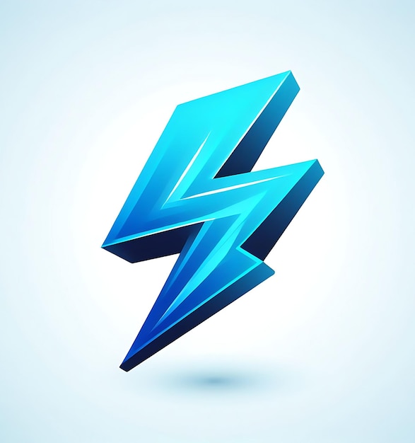 vector lightning bolt on white background image