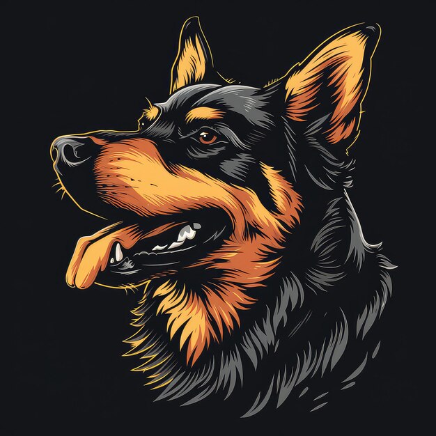 Логотип вектора иллюстрации собаки