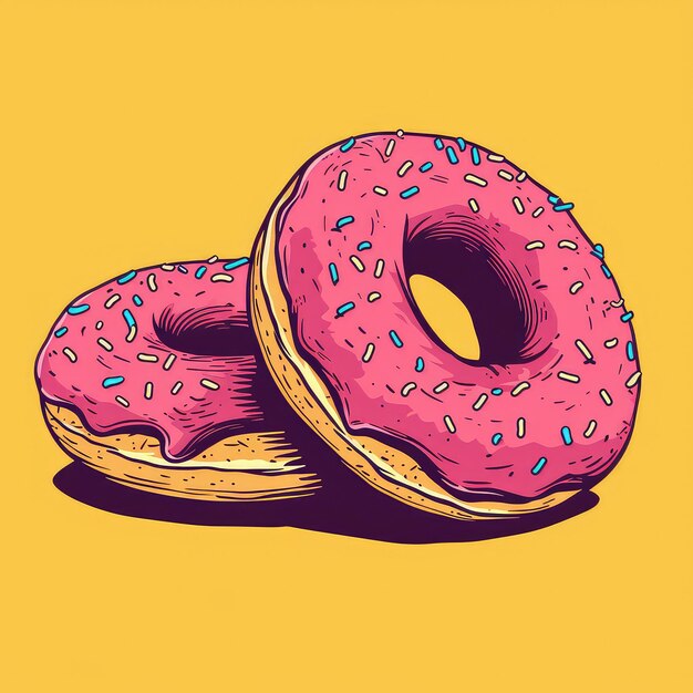 Vector Logo of Donuts Illustration