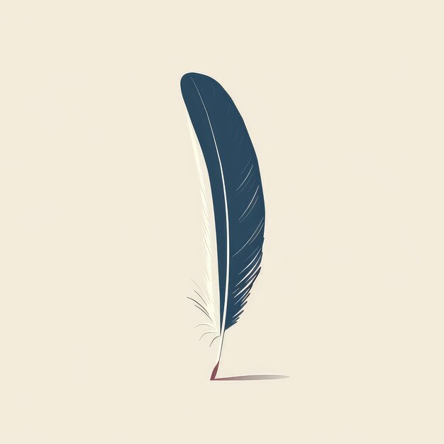 Photo vector logo of feather illustration