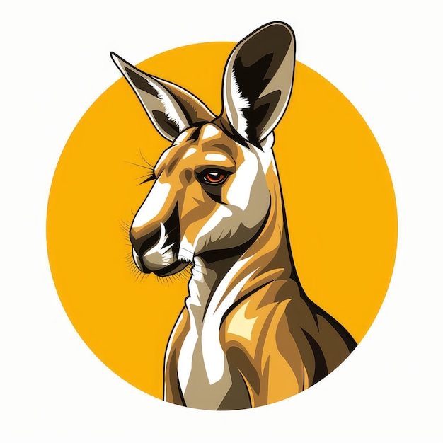 Vector Logo of Kangaroo Illustration