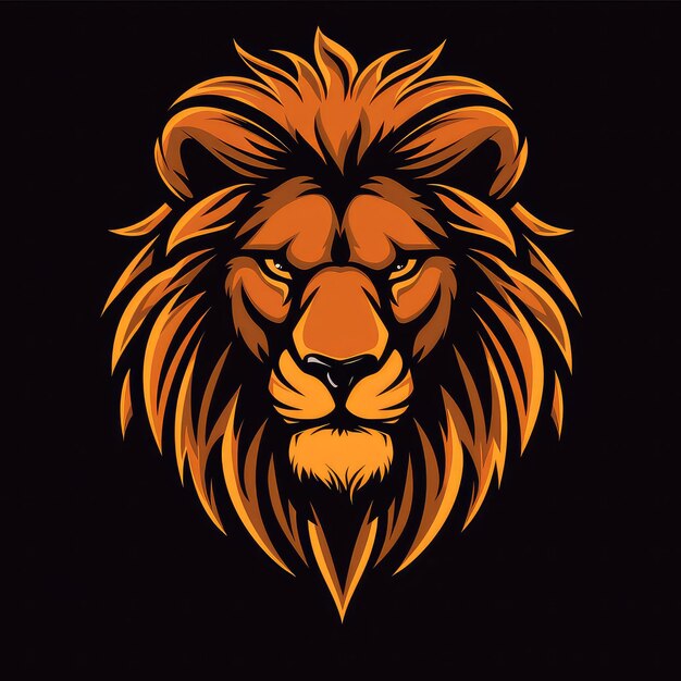 Vector Logo of Lion Illustration