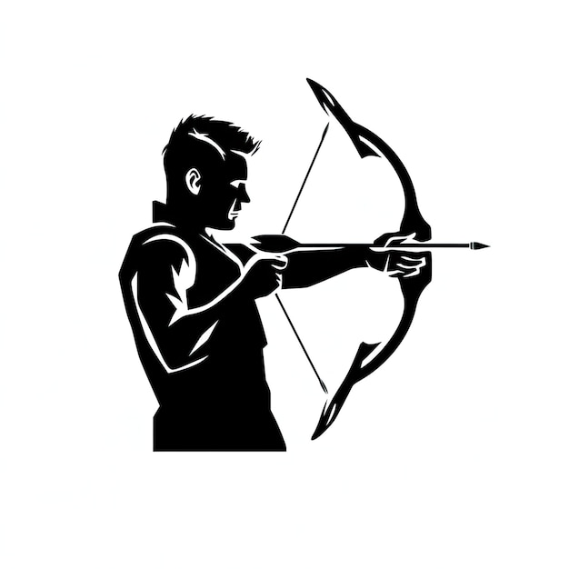 写真 弓道のベクトルロゴ