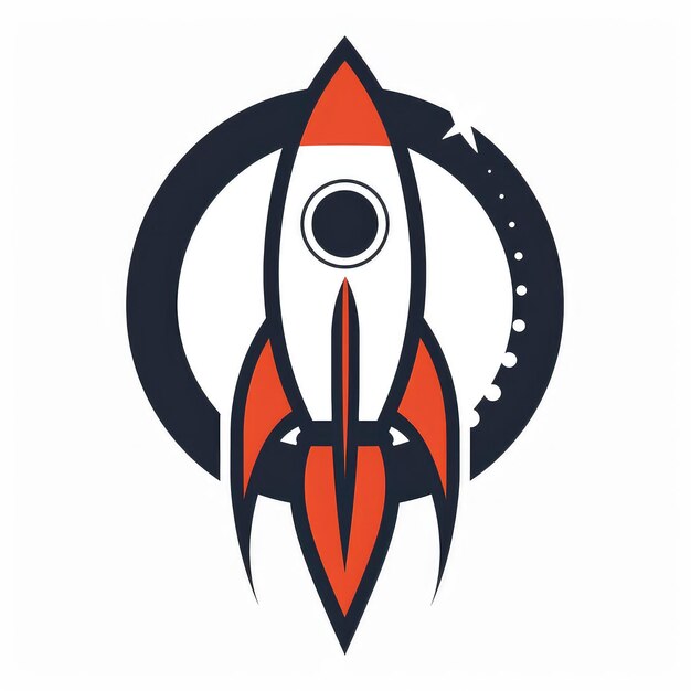 Фото Логотип вектора иллюстрации ракеты