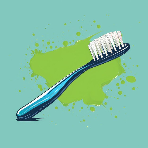 Vector Logo of Toothbrush Illustration