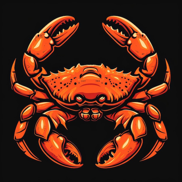 Vector logo van Crab illustratie