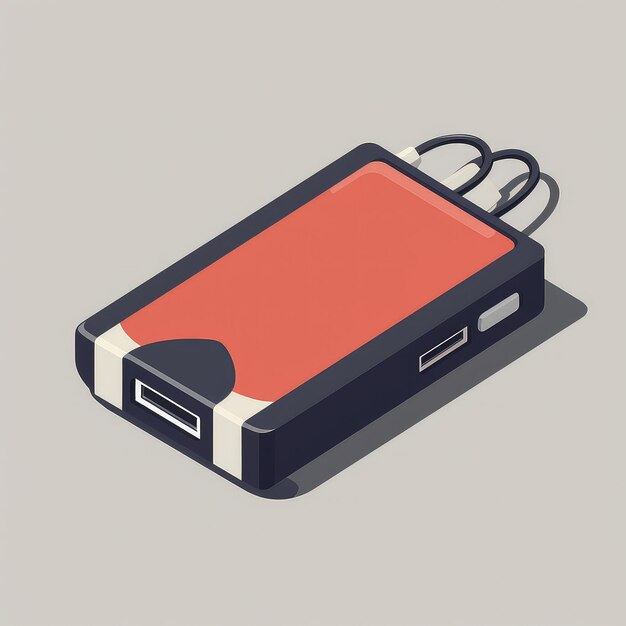 Vector logo van de powerbank illustratie