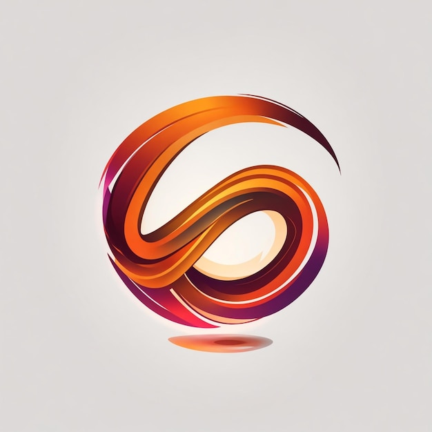 vector logo with an abstract infinity