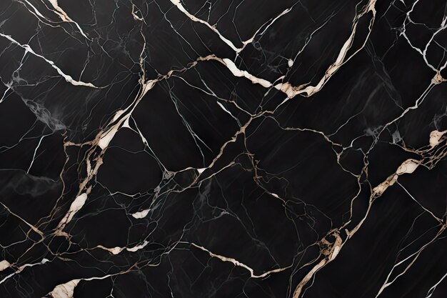 Photo vector luxury black and gold marble texture background vector panoramic marbling texture design