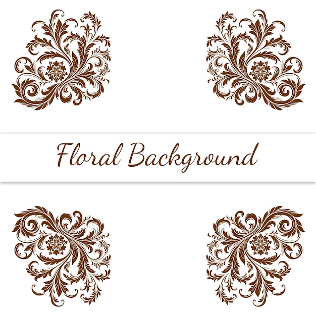 Vector luxury oranament floral vector illustration