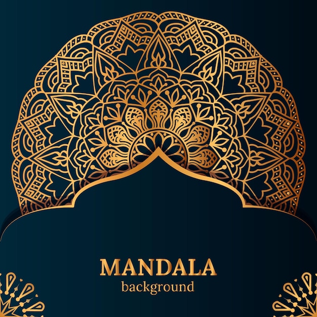 Photo vector luxury ornament mandala design background template
