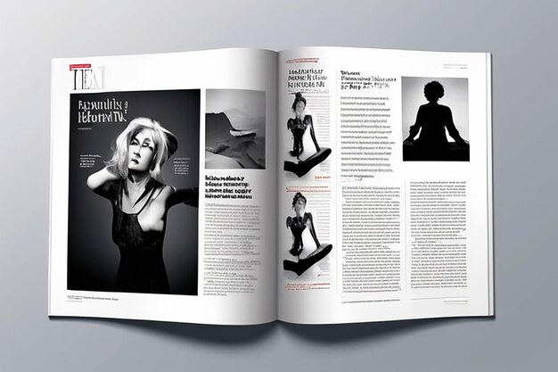 Vector Magazine Layout Design