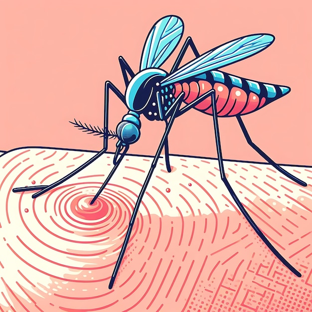 사진 말라리아 모기 (malaria mosquito) 는 큰 곤충이 있는 그림이다.