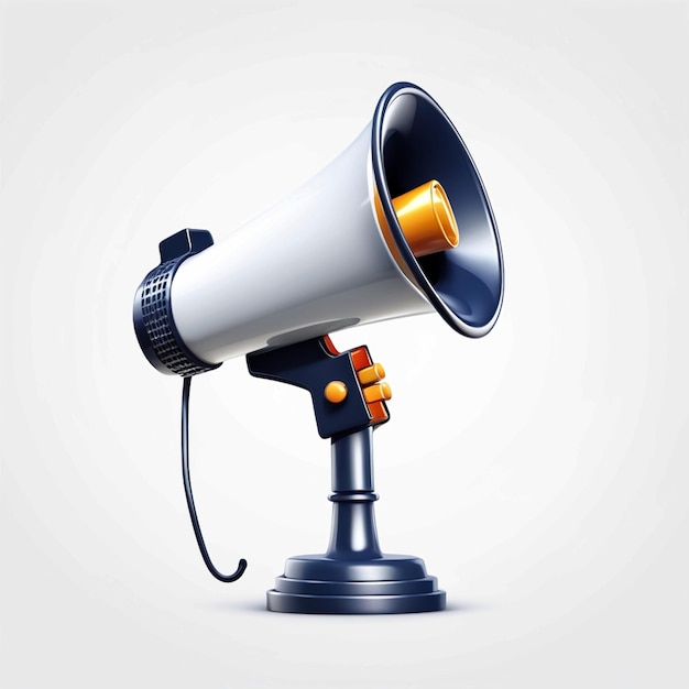 vector megaphone 3d illustratie