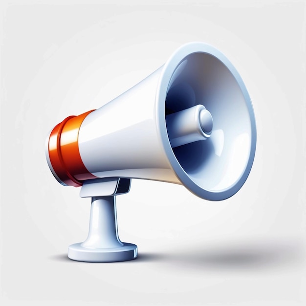 vector megaphone 3d illustration