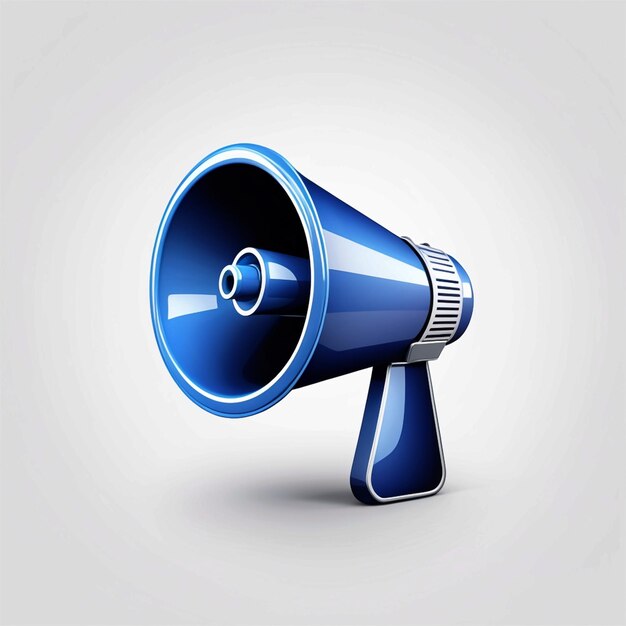 vector megaphone 3d illustration