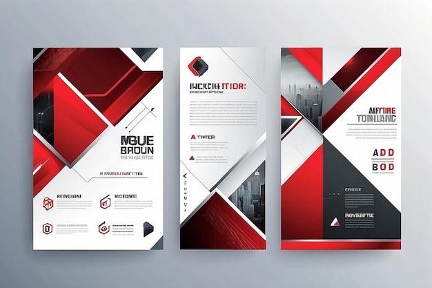 Photo vector modern brochure technology design flyer with futuristic hexagon background