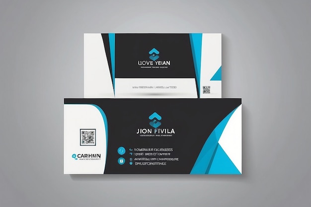 Vector modern creative and clean business card template Flat design