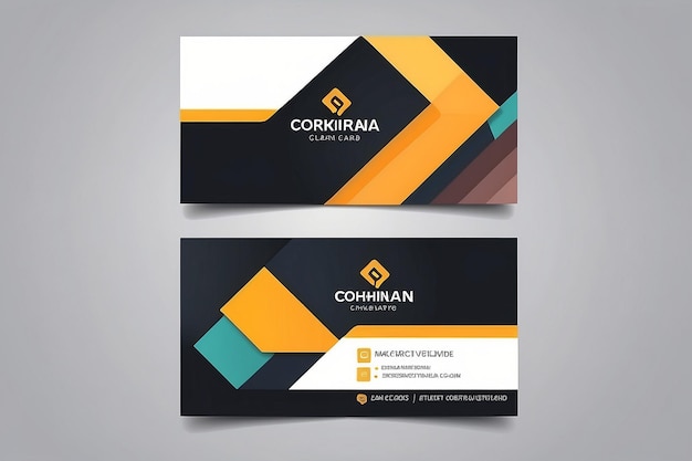 Vector modern creative and clean business card template Flat design