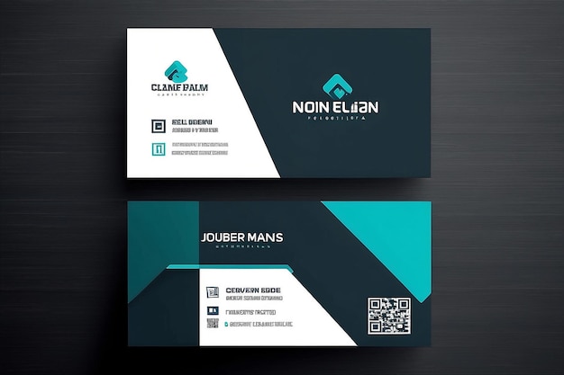 Vector modern creative and clean business card template Flat design