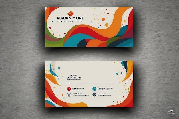 Photo vector modern creative and clean business card template