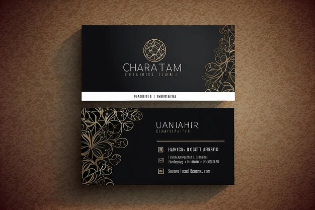 Photo vector modern creative and clean business card template