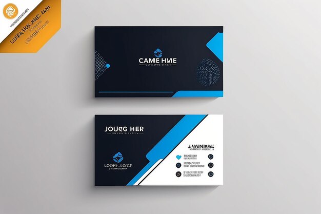 Photo vector modern creative and clean business card template