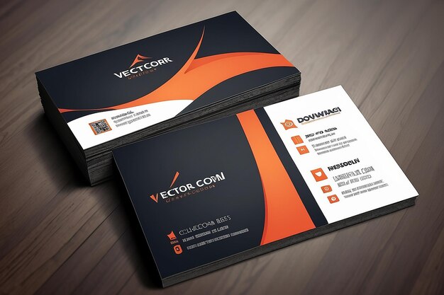 Photo vector modern creative and clean business card template