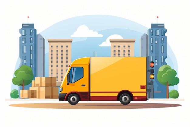 Photo vector modern delivery concept with flat design