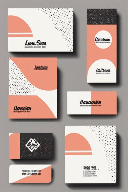 Photo vector monochrome business cards