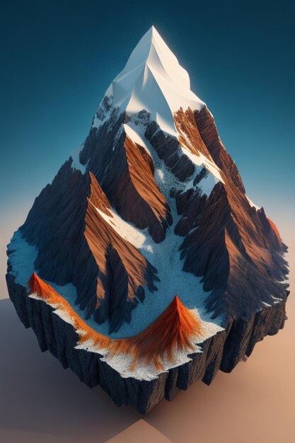 Vector mountains illustration