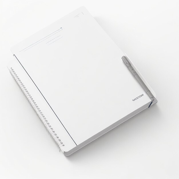 vector notebook mockup