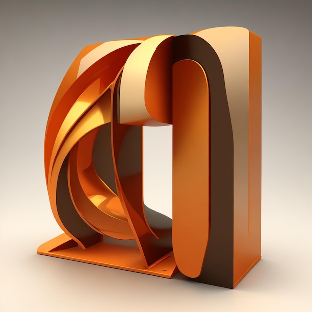 vector number one 3d design