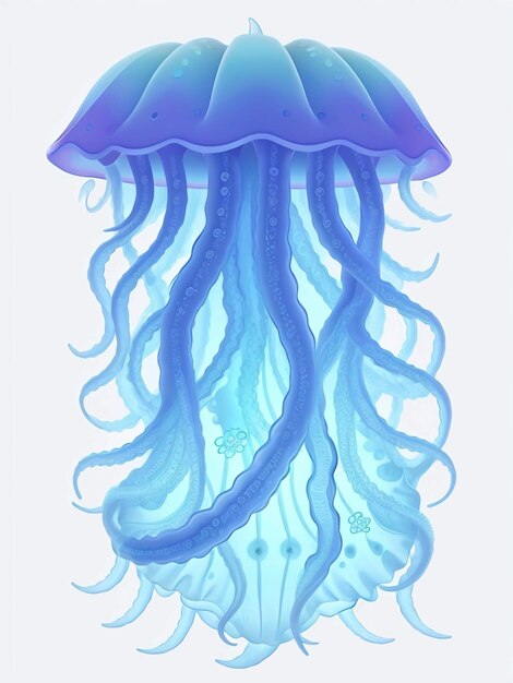 Photo vector ocean jelly fish