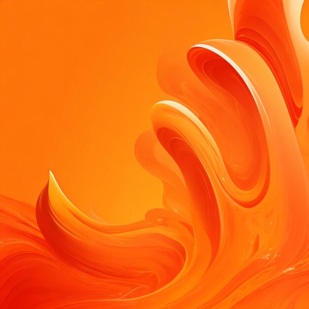 vector orange background with fluid gradient wavy shapes