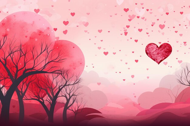 Vector paper style valentine's day background